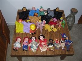 Wizard of Oz finger pupets and more.