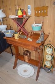 Small vintage table, Vintage doll items