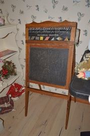 Childs black board easle
