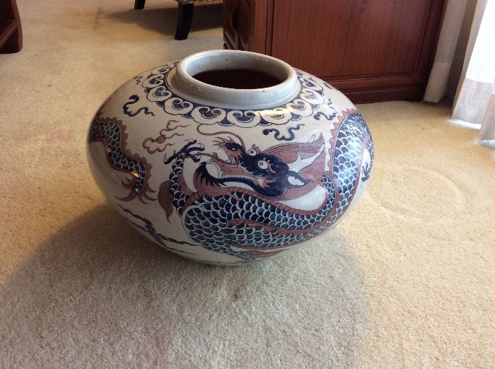 Asian Pottery Flat vase