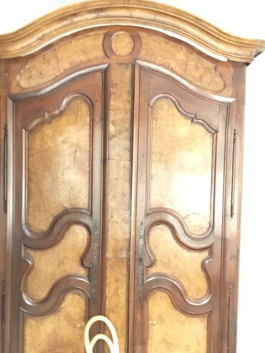 Gorgeous antique armoire 90 inches high, 50 inches wide, 21 inches deep.  $3900 or best offer 