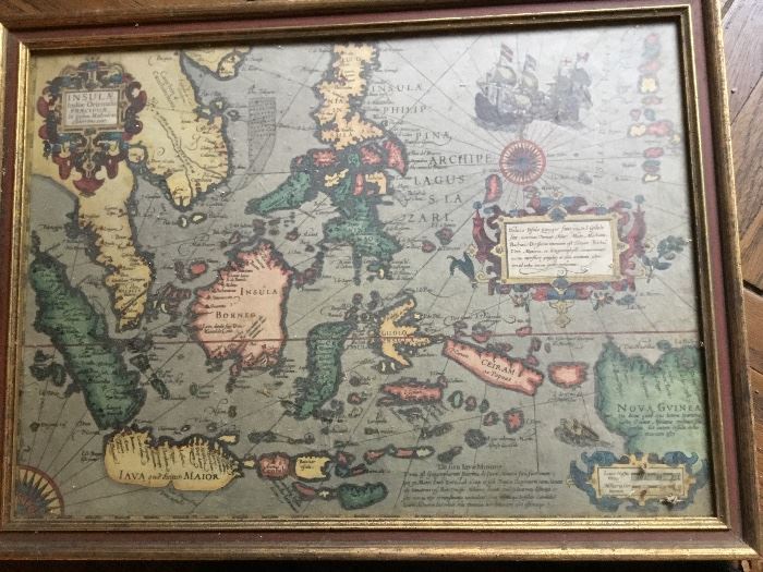 Antique map. $200