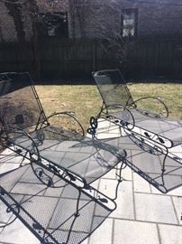 Iron lounge chairs $200