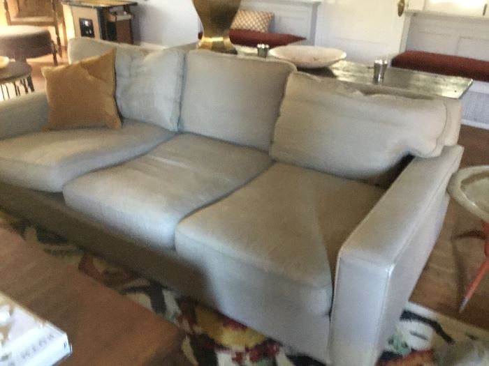 Restoration hardware sofa 89 x 44 needs cleaning   Down $275