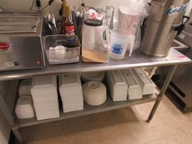 Eagle Stainless Steel Prep Table with Galvanized B ...