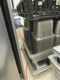 Large Lot of Stainless Steel and Plastic Prep Con ...
