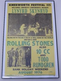 Lynyrd Skynrd & Rolling Stones Poster Owner states that she purchased it at the actual Concert. 