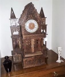 wooden clock