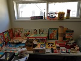 American Logs, Etch A sketch, slinky, Mattel, games, puzzles
