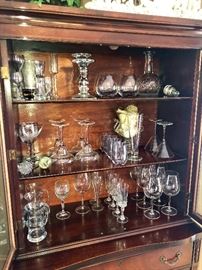 Waterford wine glasses and misc. other elegant items