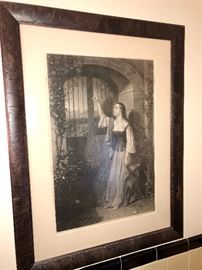 FRAMED ANTIQUE LARGE ENGRAVING 1874 MERCY AT THE WICKET GATE BY 
A.H. RITCHIE