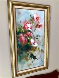 Original painting, Flowers, still life  - by Campuzano.