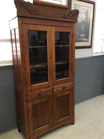 Old Oak China Cabinet