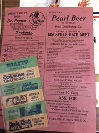 Kingsville Texas history! 1934 Racing Form and bill from Rialto Theater in 1940s.