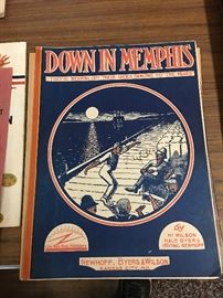 Lots of old music sheets!