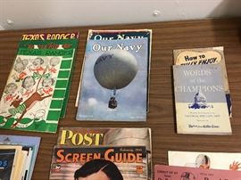 Old magazines - Texas Ranger, Our Navy, Post and more!