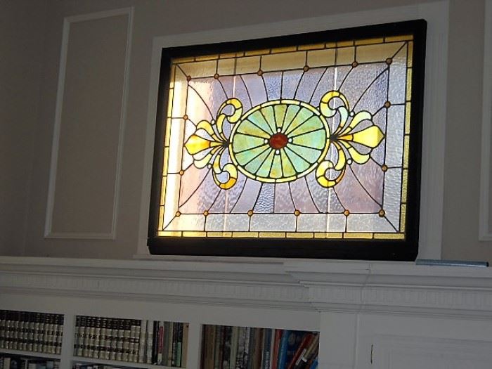 53" BY 38" STAIN GLASS THIS IS THE 2ND ONE