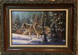 R.W. Hedge "Wolves" 18x28