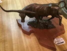Jack Bryant "Longhorn on Texas" Bronze