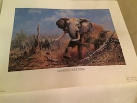 Eric Florlee "Serious Warning" Print with Certificate