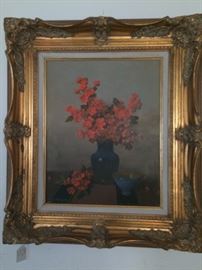 A.D. GREER "Flowers" 16x20