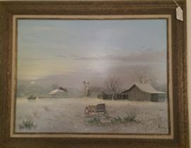 Arthur Mccall "Snow Scene" 18x24