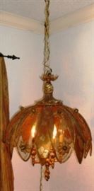Another view of hanging chandelier lamp