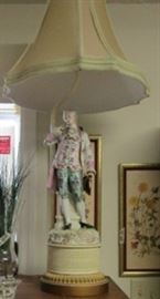 Boy Victorian lamp