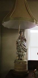 Girl Victorian lamp