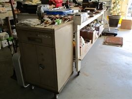 View of items from Mr. Sadler's tool she