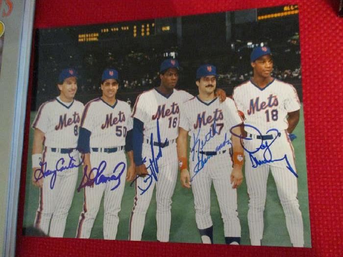 1987 “MAGIC METS” SIGNED PHOTOGRAPH 