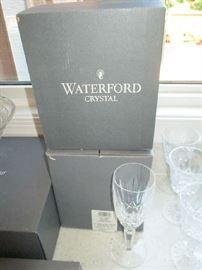 WATERFORD KILDARE CHAMPAGNE FLUTES (2 BOXES OF 4)