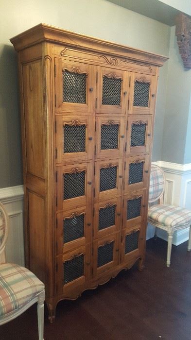 15 door French Style Cabinet, great in a kitchen!