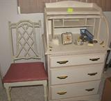 Desk rolltop $65 chair $15