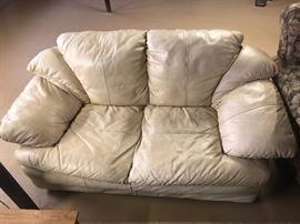 White love seat sofa