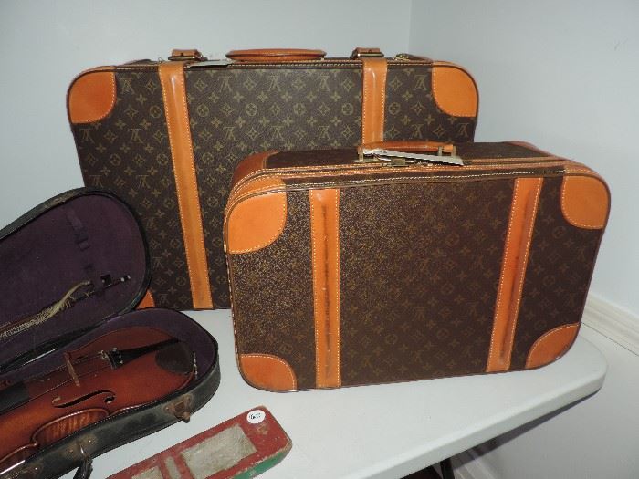Authentic LOUIS VUITTON Luggage - 2 pcs. available - smaller bag shows wear...larger bag in GREAT shape!