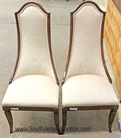 PAIR of High Back Mid-Century Side Chairs 