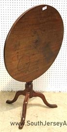 SOLID Mahogany Queen Anne Tilt Top Lamp Table 