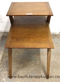 Mid Century Danish Walnut Step Table by "Drexel Furniture" 