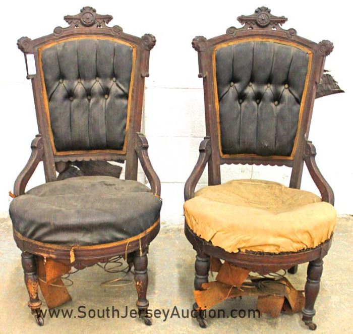 SELECTION of ANTIQUE Victorian Parlor Chairs 