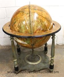 World Globe on Stand has some age 