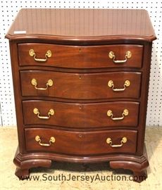 Beautiful SOLID Mahogany 4 Drawer Bedside Chest by "Councill Craftsman Furniture" 