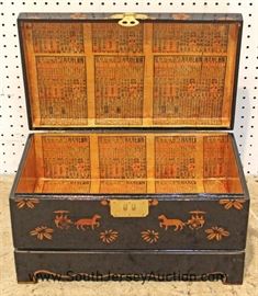 Asian Decorated Flip Top Box 
