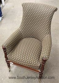 Mahogany Frame Club Chair by "Hickory Chair Co. the Mark Hampton Collection" 