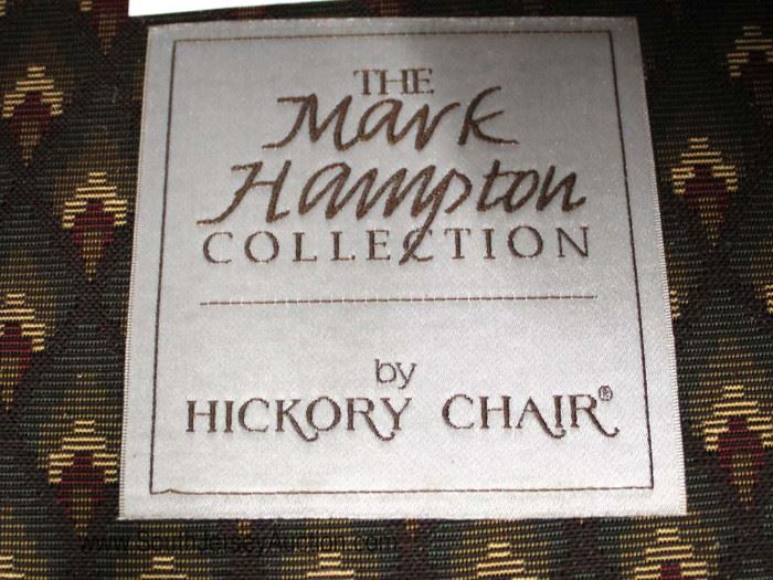 Mahogany Frame Club Chair by "Hickory Chair Co. the Mark Hampton Collection" 
