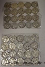 SELECTION of U.S. Silver Half Dollars 