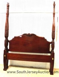 SOLID Mahogany Acanthus Carved Queen Size Poster Bed by "Lexington Furniture" 
