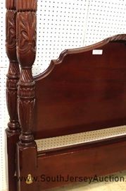 SOLID Mahogany Acanthus Carved Queen Size Poster Bed by "Lexington Furniture" 