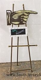 Store Display Advertising Sign and Easel 