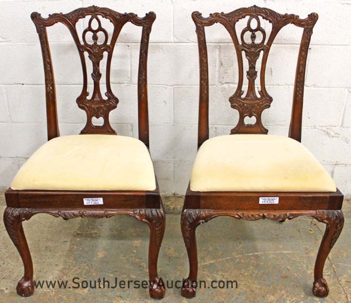  BEAUTIFUL 5 Piece Chippendale Style SOLID Mahogany Breakfast or Bridge Set

by "Lane Furniture" Sold by Oscar Huber 